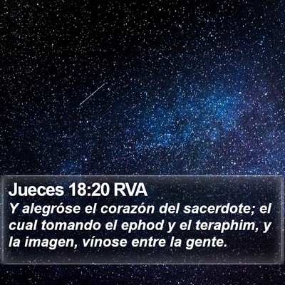 Jueces 18:20 RVA Bible Verse Image