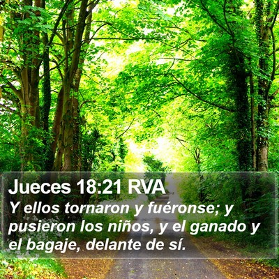 Jueces 18:21 RVA Bible Verse Image