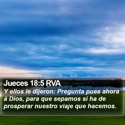 Jueces 18:5 RVA Bible Verse Image