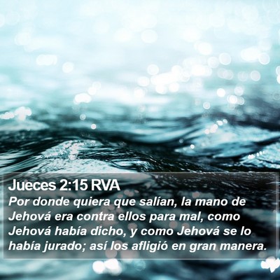 Jueces 2:15 RVA Bible Verse Image
