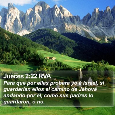 Jueces 2:22 RVA Bible Verse Image