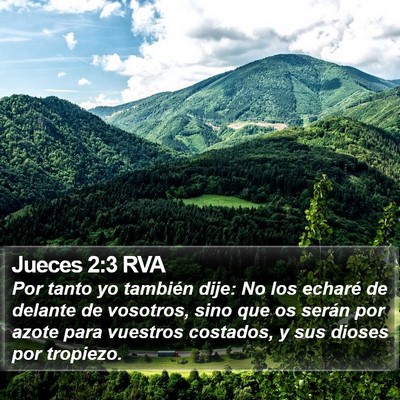Jueces 2:3 RVA Bible Verse Image