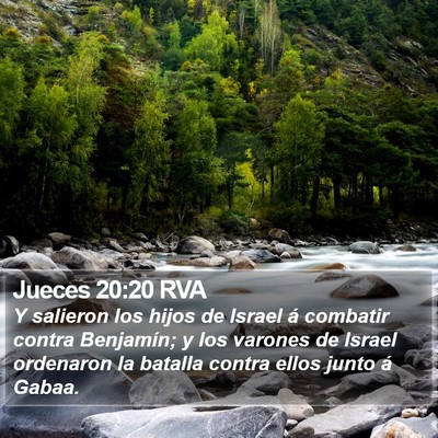 Jueces 20:20 RVA Bible Verse Image