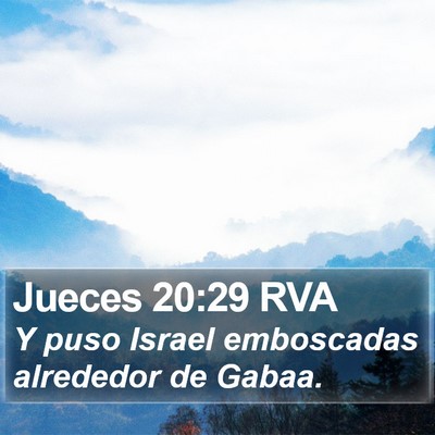 Jueces 20:29 RVA Bible Verse Image