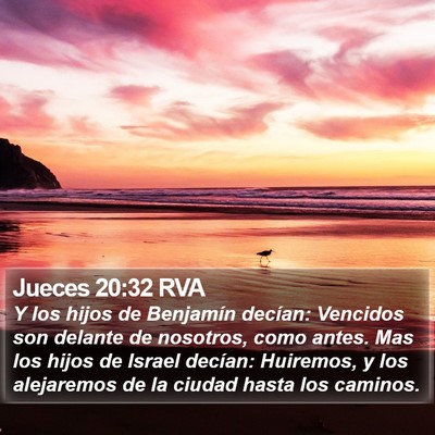 Jueces 20:32 RVA Bible Verse Image