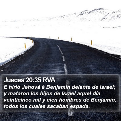 Jueces 20:35 RVA Bible Verse Image