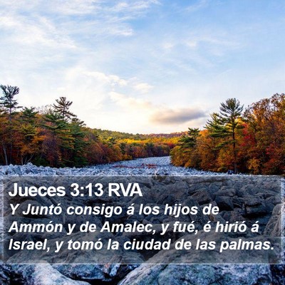 Jueces 3:13 RVA Bible Verse Image