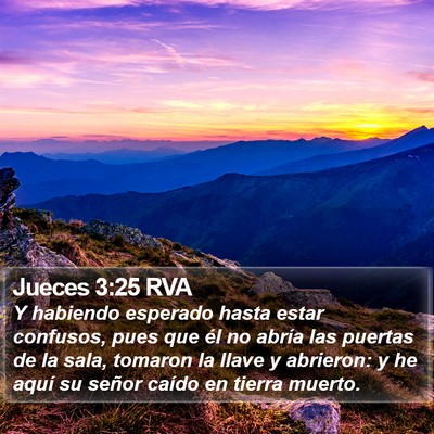 Jueces 3:25 RVA Bible Verse Image