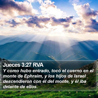 Jueces 3:27 RVA Bible Verse Image