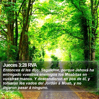Jueces 3:28 RVA Bible Verse Image
