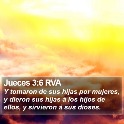 Jueces 3:6 RVA Bible Verse Image