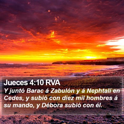 Jueces 4:10 RVA Bible Verse Image