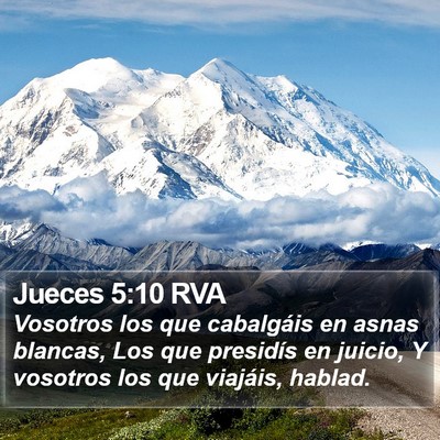 Jueces 5:10 RVA Bible Verse Image