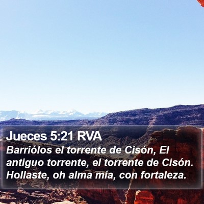 Jueces 5:21 RVA Bible Verse Image