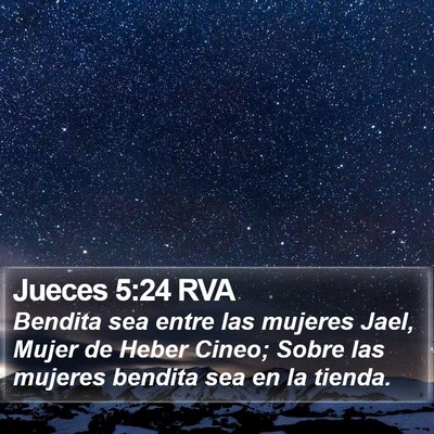 Jueces 5:24 RVA Bible Verse Image