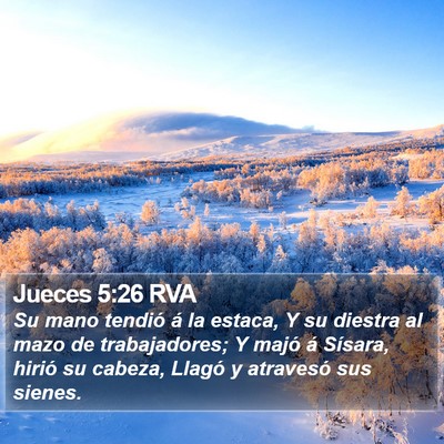 Jueces 5:26 RVA Bible Verse Image