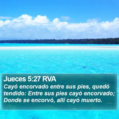 Jueces 5:27 RVA Bible Verse Image