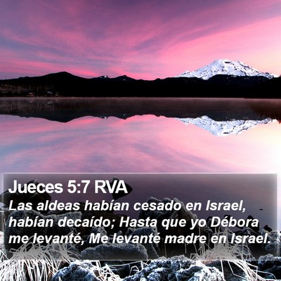 Jueces 5:7 RVA Bible Verse Image
