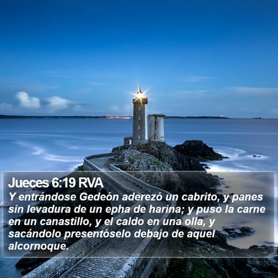 Jueces 6:19 RVA Bible Verse Image