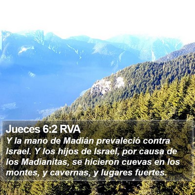 Jueces 6:2 RVA Bible Verse Image