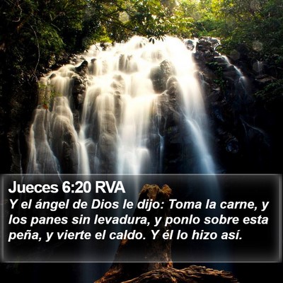 Jueces 6:20 RVA Bible Verse Image