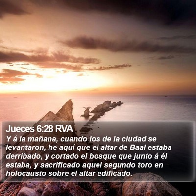 Jueces 6:28 RVA Bible Verse Image