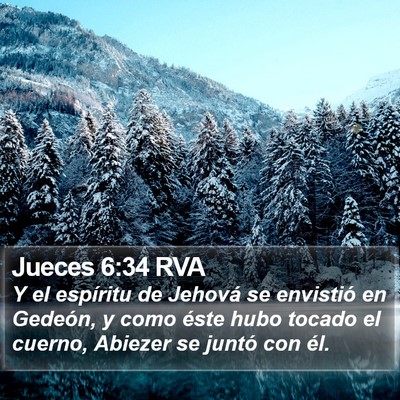 Jueces 6:34 RVA Bible Verse Image