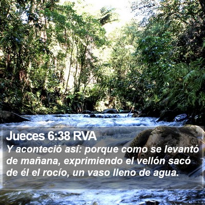 Jueces 6:38 RVA Bible Verse Image
