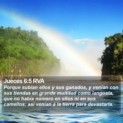 Jueces 6:5 RVA Bible Verse Image