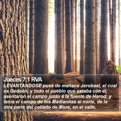 Jueces 7:1 RVA Bible Verse Image