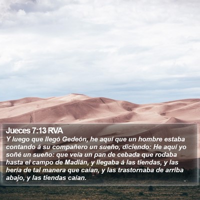 Jueces 7:13 RVA Bible Verse Image