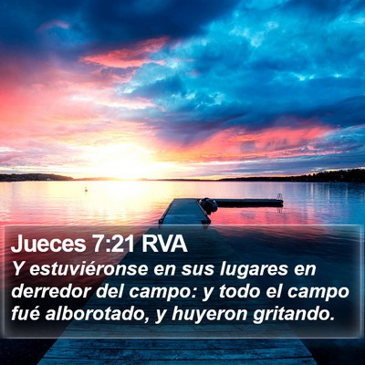 Jueces 7:21 RVA Bible Verse Image