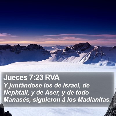 Jueces 7:23 RVA Bible Verse Image
