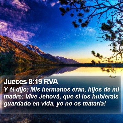 Jueces 8:19 RVA Bible Verse Image