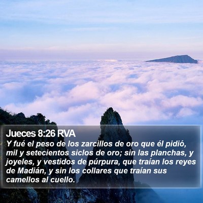 Jueces 8:26 RVA Bible Verse Image