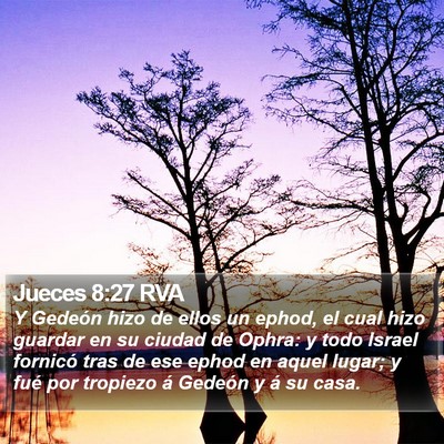 Jueces 8:27 RVA Bible Verse Image