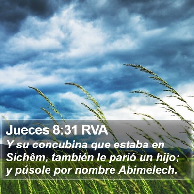 Jueces 8:31 RVA Bible Verse Image