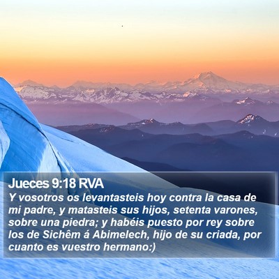 Jueces 9:18 RVA Bible Verse Image