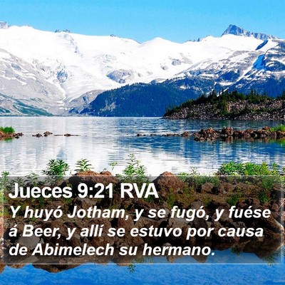 Jueces 9:21 RVA Bible Verse Image