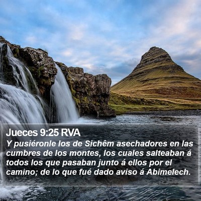 Jueces 9:25 RVA Bible Verse Image