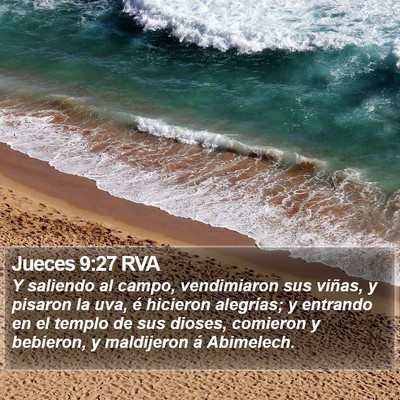 Jueces 9:27 RVA Bible Verse Image