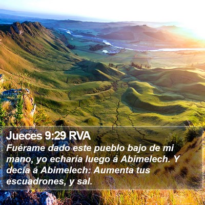 Jueces 9:29 RVA Bible Verse Image