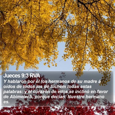 Jueces 9:3 RVA Bible Verse Image