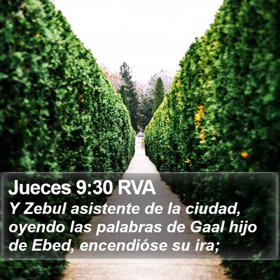 Jueces 9:30 RVA Bible Verse Image