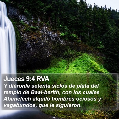 Jueces 9:4 RVA Bible Verse Image