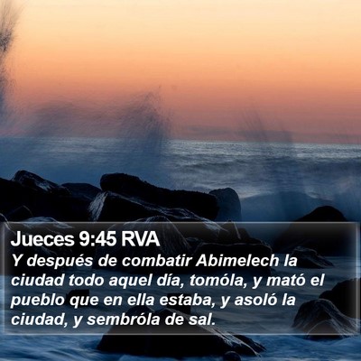 Jueces 9:45 RVA Bible Verse Image