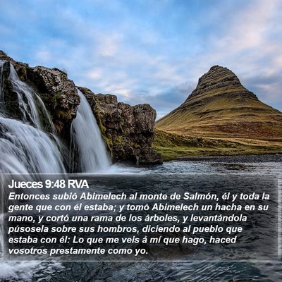 Jueces 9:48 RVA Bible Verse Image