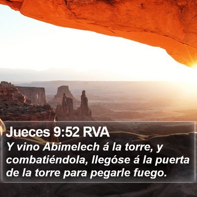Jueces 9:52 RVA Bible Verse Image