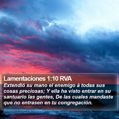 Lamentaciones 1:10 RVA Bible Verse Image