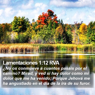 Lamentaciones 1:12 RVA Bible Verse Image